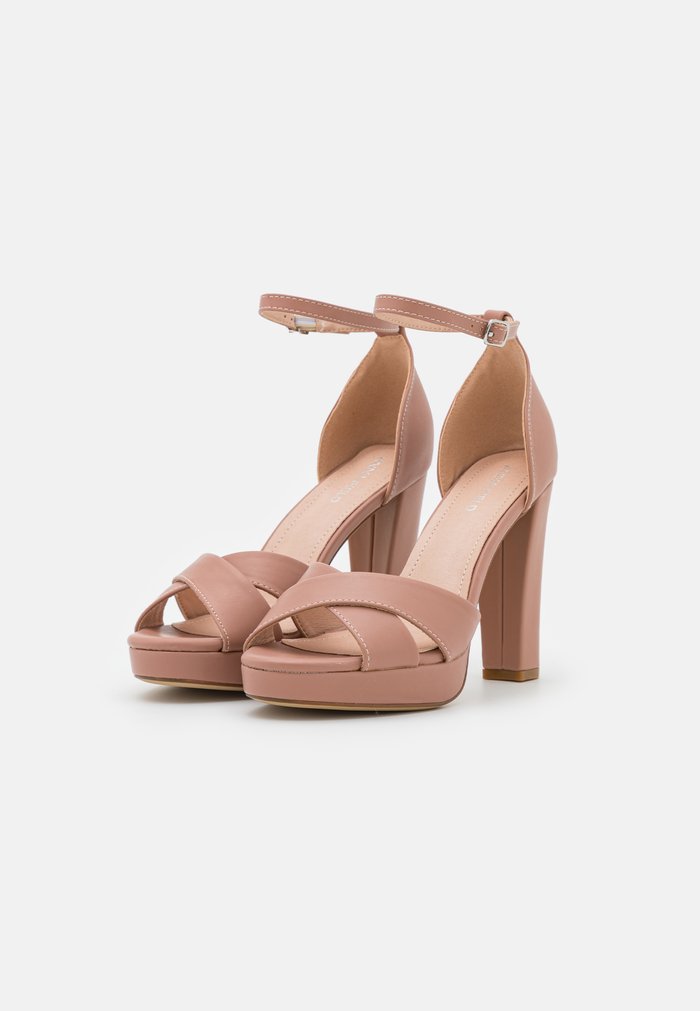 Women's Anna Field High Sandals Light Pink | SXTYVHE-31