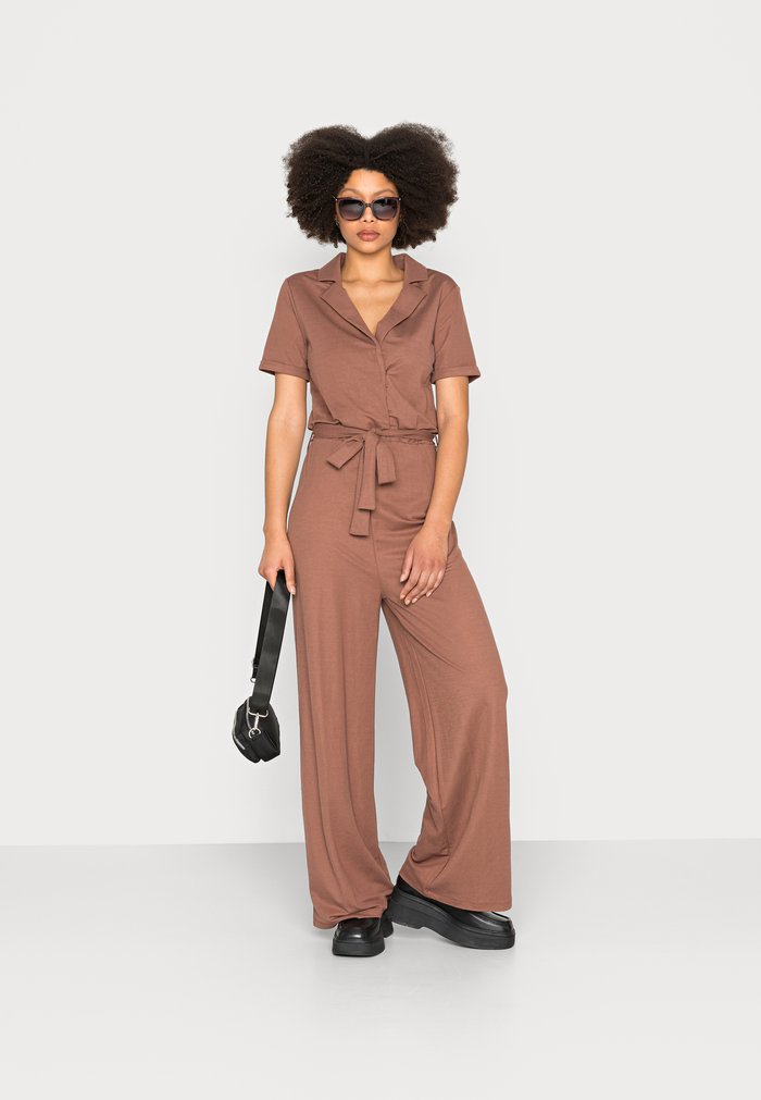 Women's Anna Field Jumpsuit Brown | SZAODWL-29