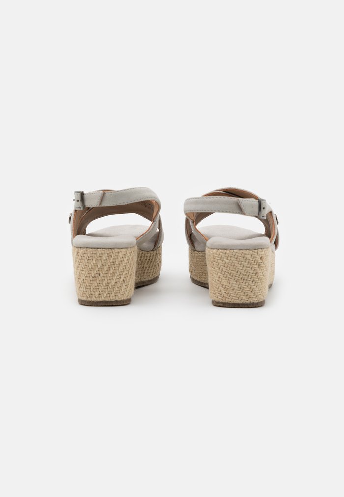 Women's Anna Field LEATHER Buckle Sandals Grey | DLEQRAT-01