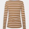 Women's Anna Field STRIPEY CONTRAST Tops Brown | WZYPUCA-42