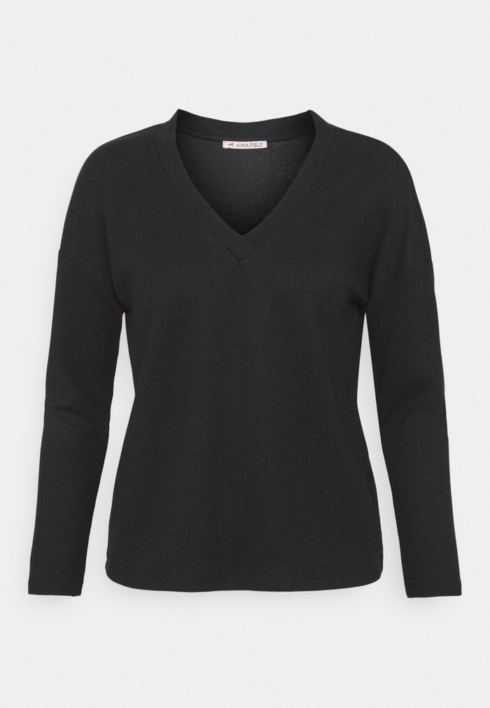 Women\'s Anna Field Tops Black | FUOJLTV-41