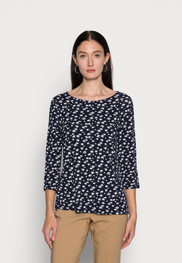 Women\'s Anna Field Tops Dark Blue | AJUKNLY-43