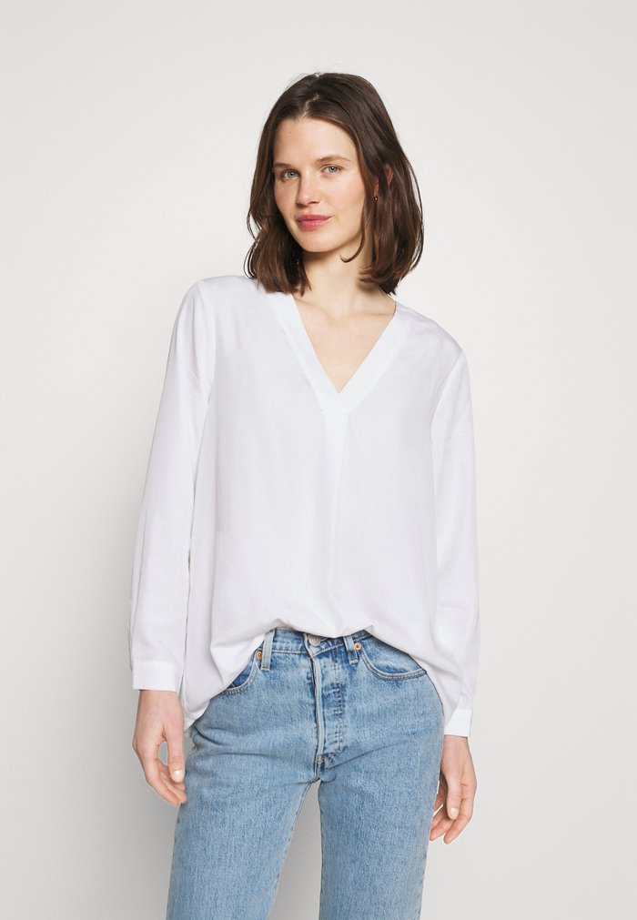 Women\'s Anna Field Tops White | MRNQUPO-03